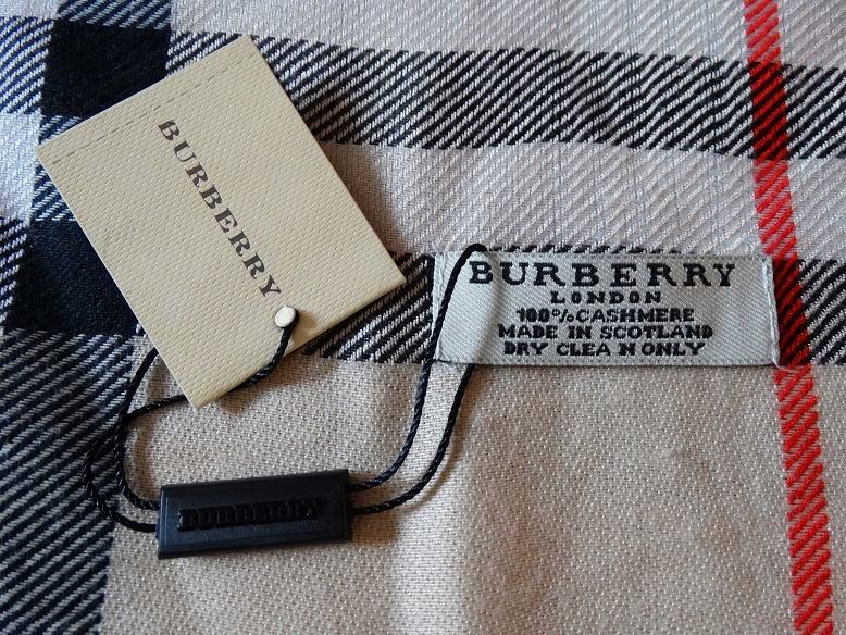 NOWY szal chusta Burberry London 100% Kaszmir