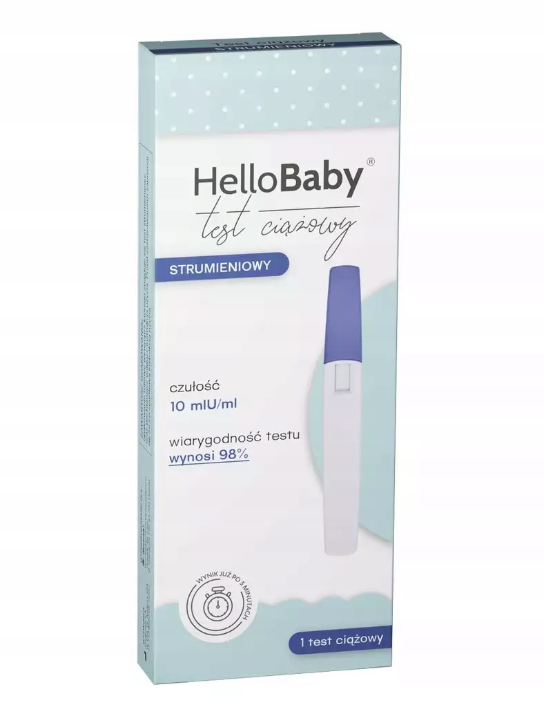 HELLO BABY TEST CIĄŻOWY - STRUMIENIOWY, 1sztuka