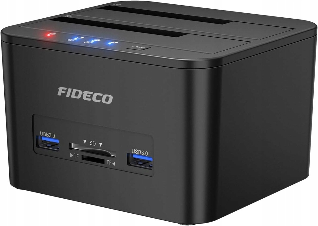 FIDECO Stacja Dokująca Dysków Twardych USB 3.0 2.5''/3.5'' SATA HDD i SSD