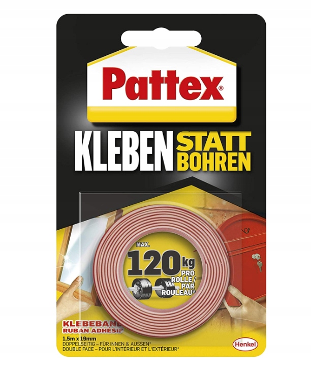 TAŚMA MONTAŻOWA PXMT2 DWUSTRONNA 1.5m 120kg PATTEX