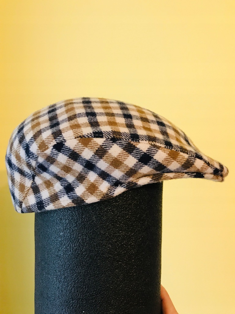 AQUASCUTUM FLAT CAP KASZKIET NOWY W KRATĘ