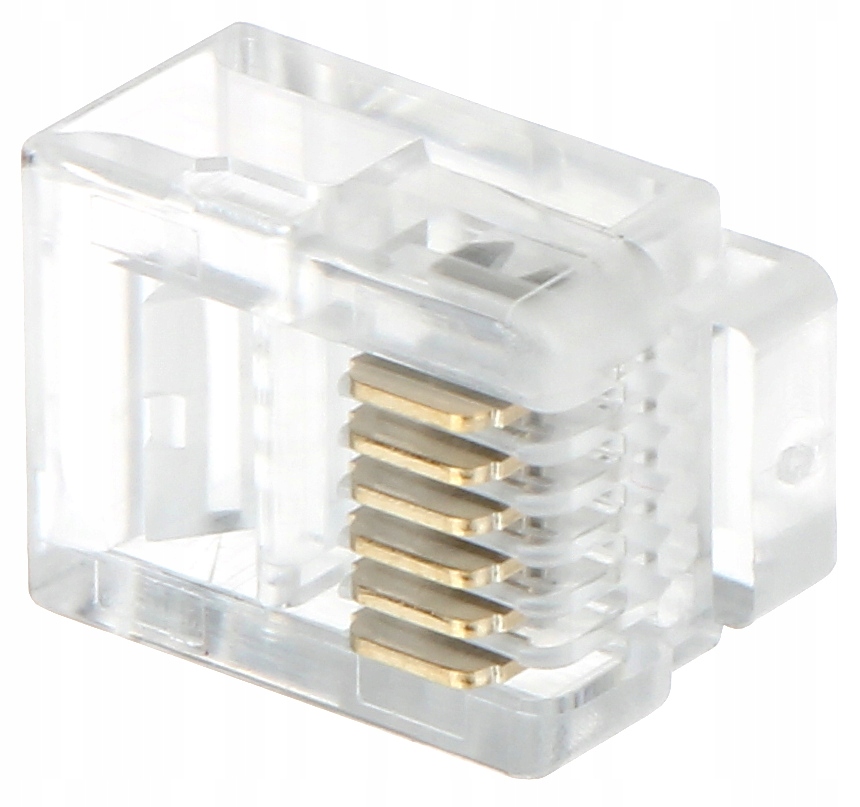 WTYK TELEFONICZNY RJ12 Wtyk 6 pin OPAKOWANIE 100