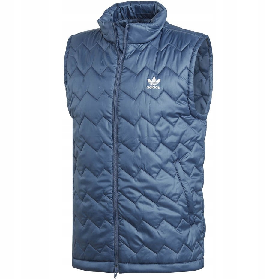 Kamizelka męska adidas SST Puffy Vest niebieska DH