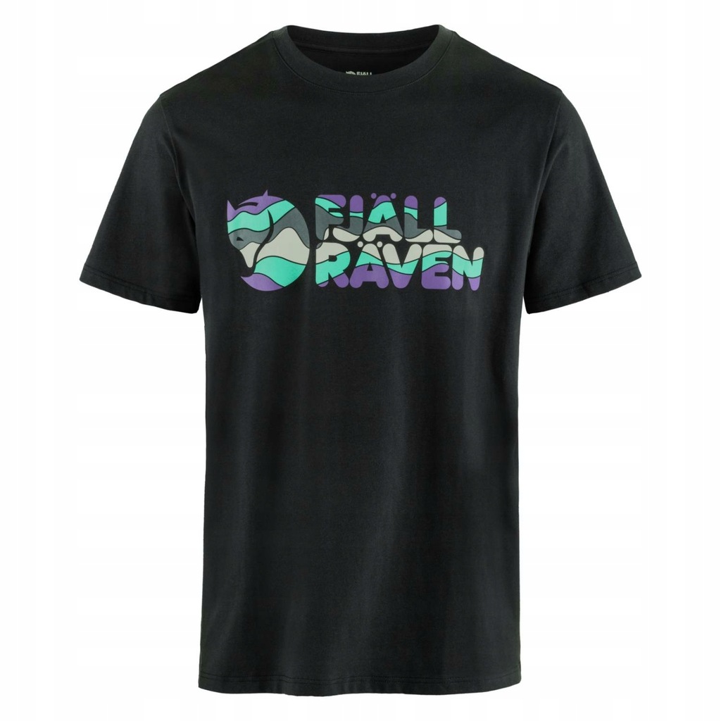 Męska koszulka z bawełny organicznej Fjallraven Multicolor Logo XL