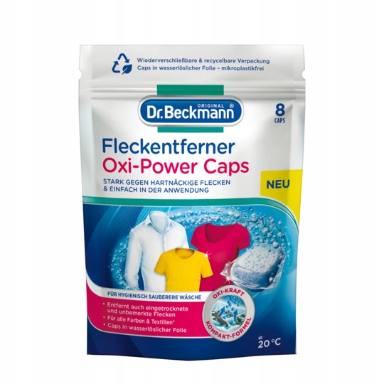 Dr. Beckmann Odplamiacz OxiPower Caps 8 szt. 12633659488 oficjalne