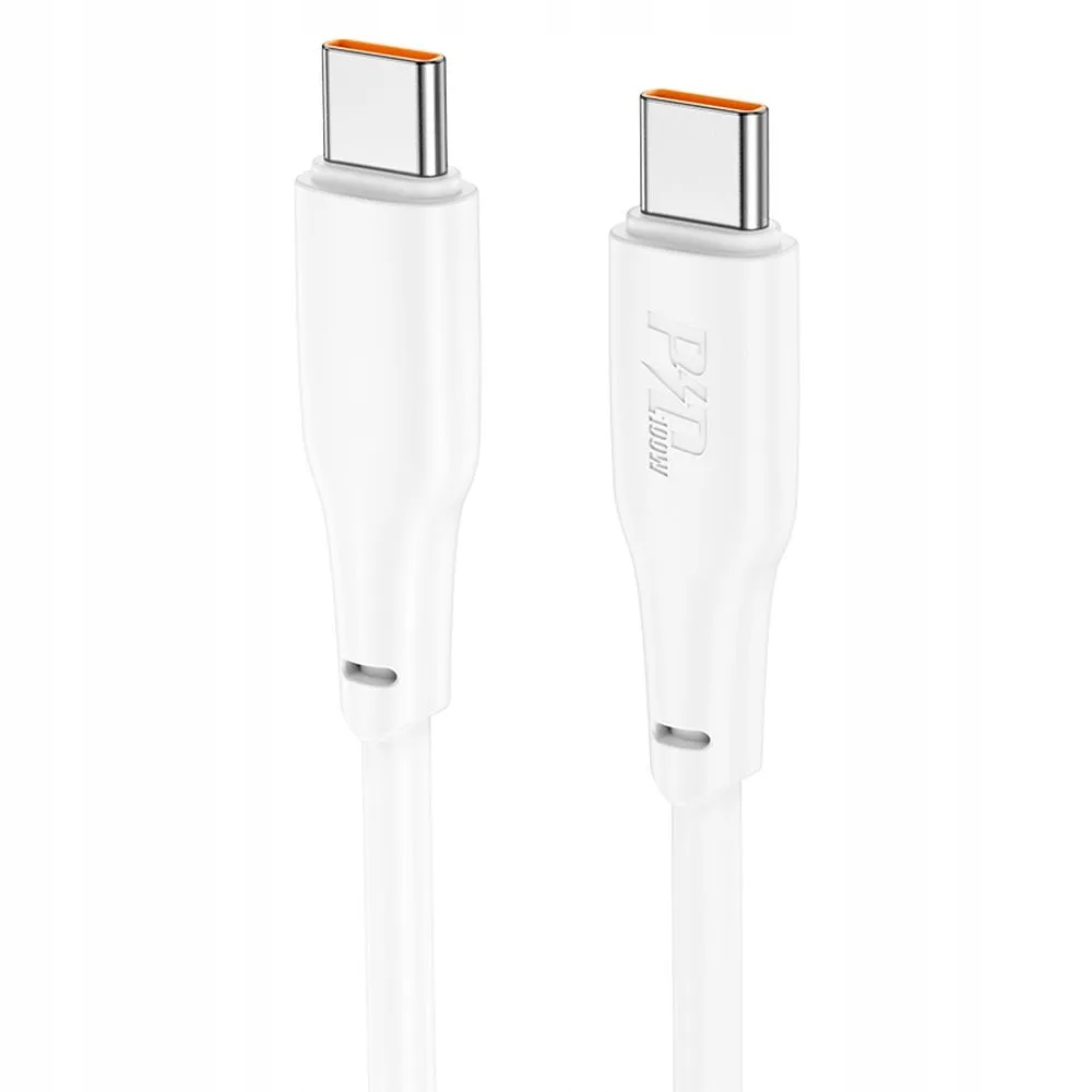 HOCO kabel szybkiego ładowania USB-C 3A 100W X93 2m biały