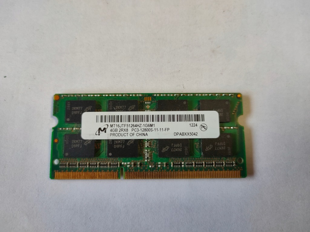 PAMIĘĆ DDR3 2RX8 PC3 4GB 12800S