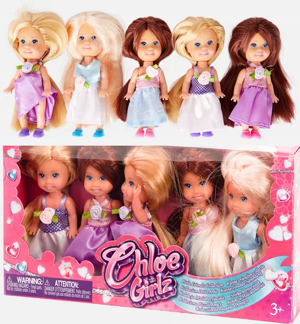 Lalka 5 szt małe lalki zestaw lalek chloe girlz