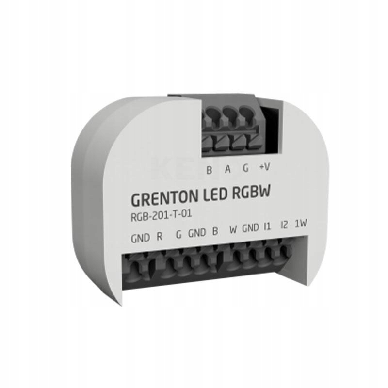 Grenton Moduł ściemniający LED RGBW/ 1-wire/ wejścia cyfrowe (2 wej.)/