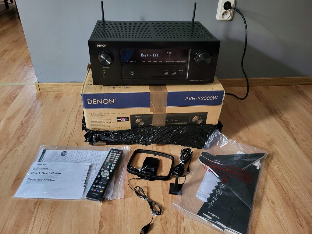 Denon AVRX2300W 7.2 czarny, ATMOS, vTuner radio 14038582029 oficjalne archiwum Allegro