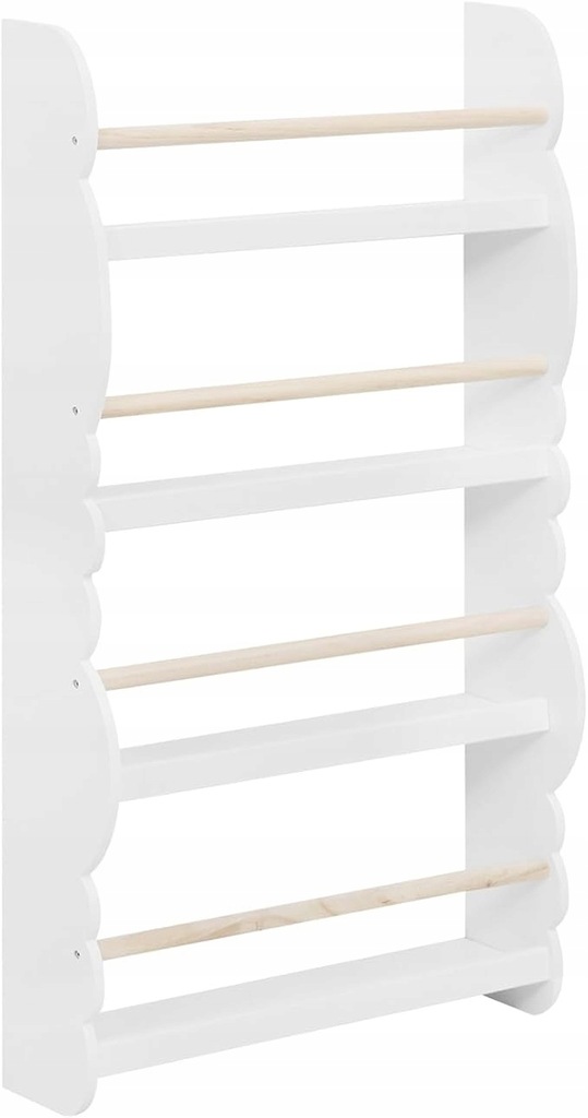 Półka drewno Woltu 60 x 14,5 cm biały