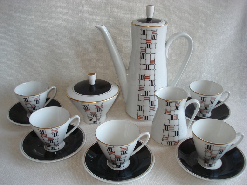 FREIBERGER DDR serwis do kawy 5-os lata 60 -te