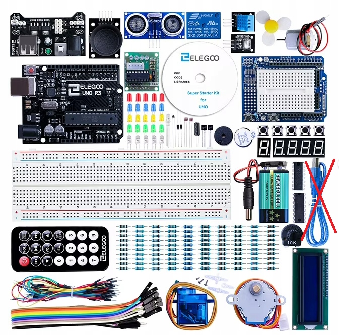 Zestaw startowy UNO R3 Project Super Starter Kit ELEGOO Andruino /S