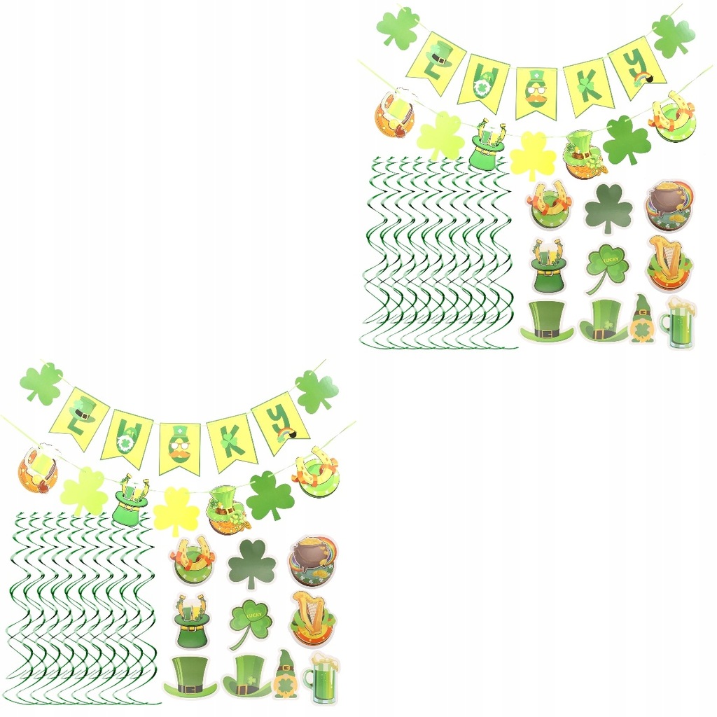 Hanging Swirl Ribbon Party Streamers Props 2 Sets