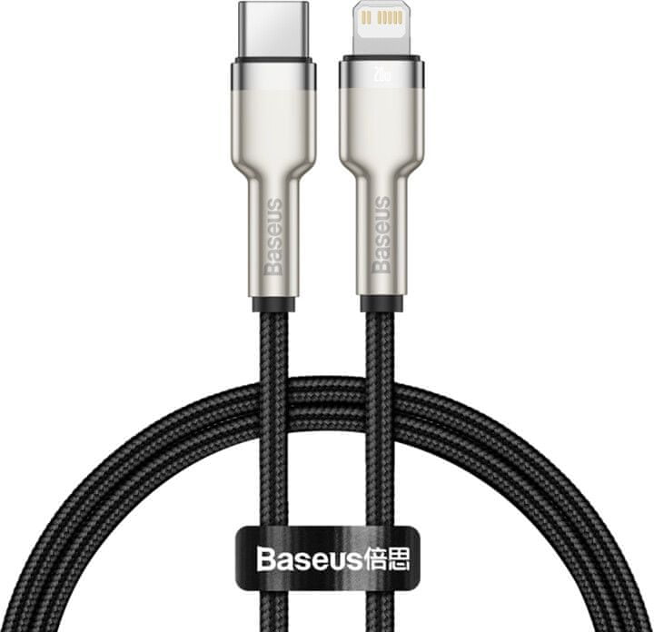 Kabel USB-C do Lightning Baseus Cafule 2m (czarny)