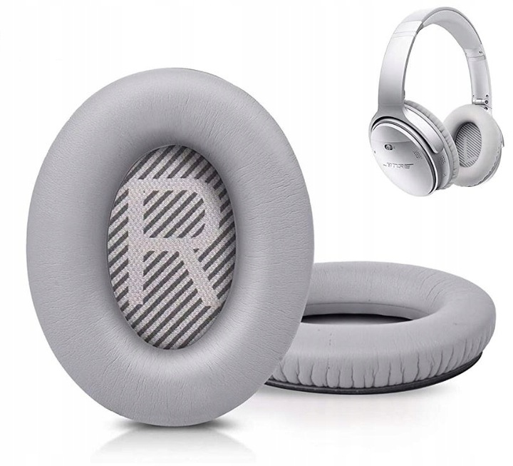 NAUSZNIKI PADY DO BOSE QC2 QC15 QC25 QC35 SZARE