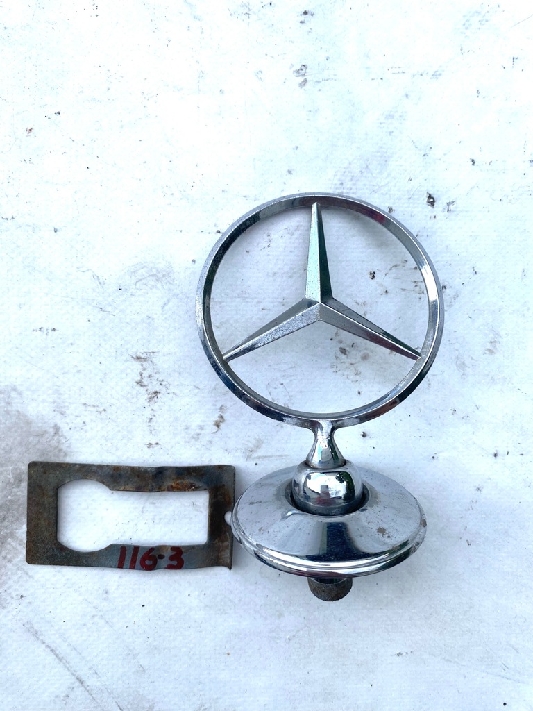 Znaczek emblemat logo na maskę grill Mercedes W116