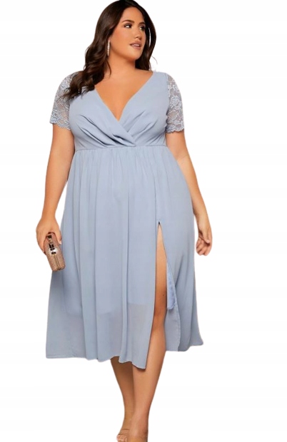 SHEIN PLUS SIZE SUKIENKA KOKTAJLOWA MIDI 46 1VBB