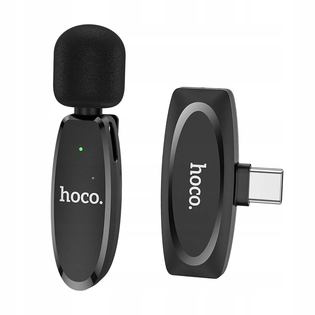 HOCO mikrofon bezprzewodowy krawatowy dla Typ C L15 czarny