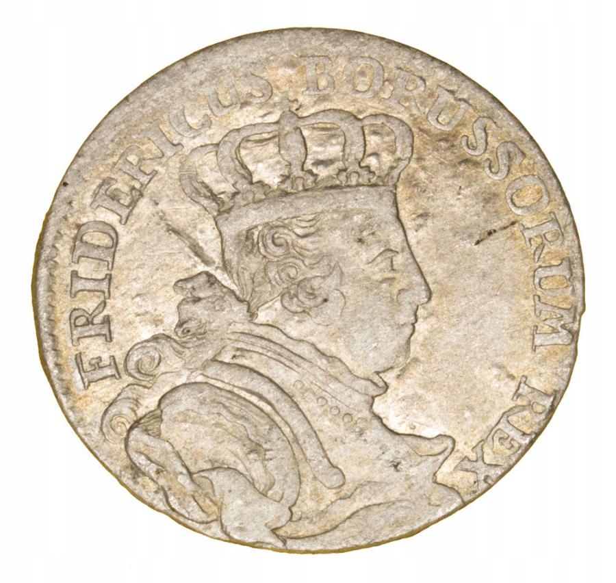 Szóstak 1756 Fryderyk II Wielki Prusy Kleve C