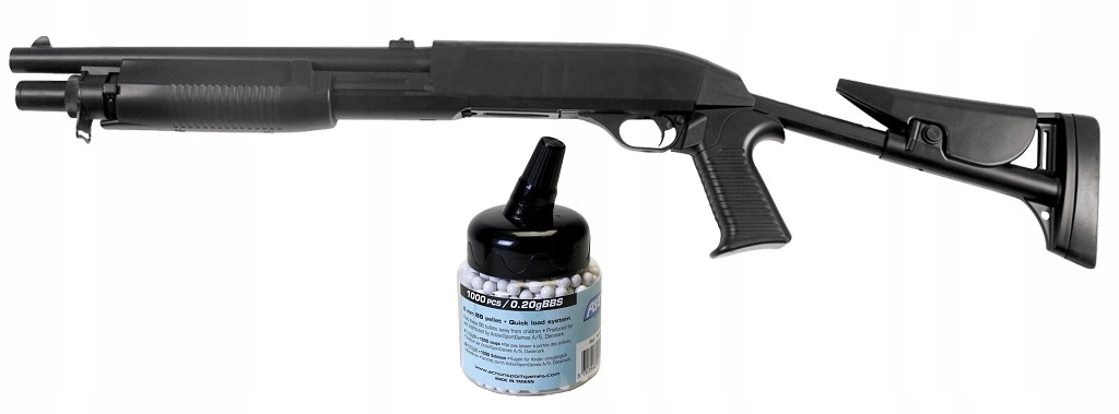 Strzelba ASG Franchi SAS12 Flex-Stock ZESTAW KULKI