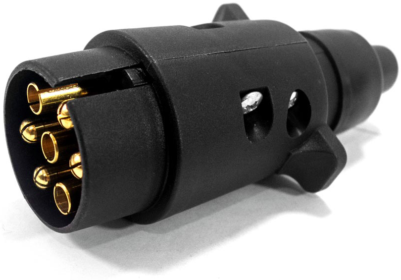 WTYCZKA 7 PIN DO PRZYCZEPY KEMPINGOWEJ PLASTIK 12V