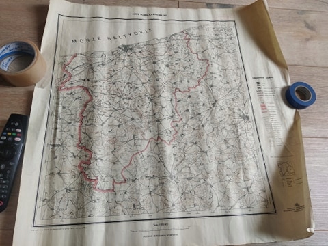 Mapa powiatu Kołobrzeg 1969 1:100000