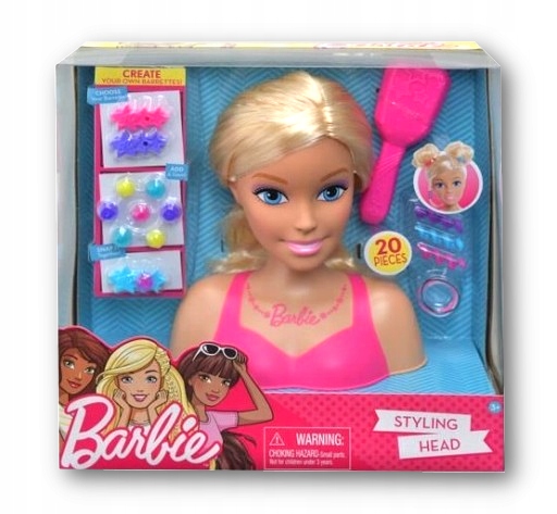 Barbie Głowa do stylizacji Just Play 20 elementów