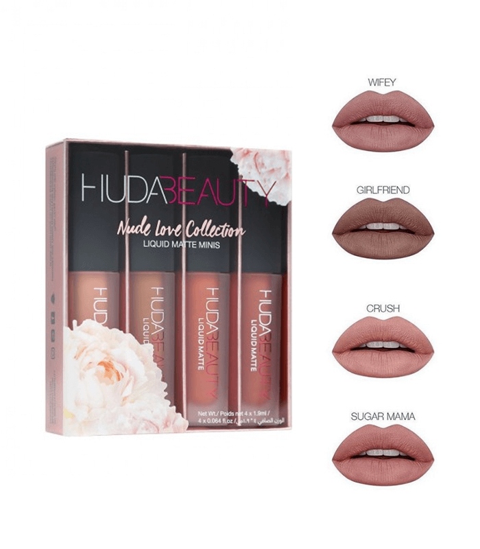 Huda Beauty 4 Pomadki Nude Love Collection Matowe 7962721902 Oficjalne Archiwum Allegro