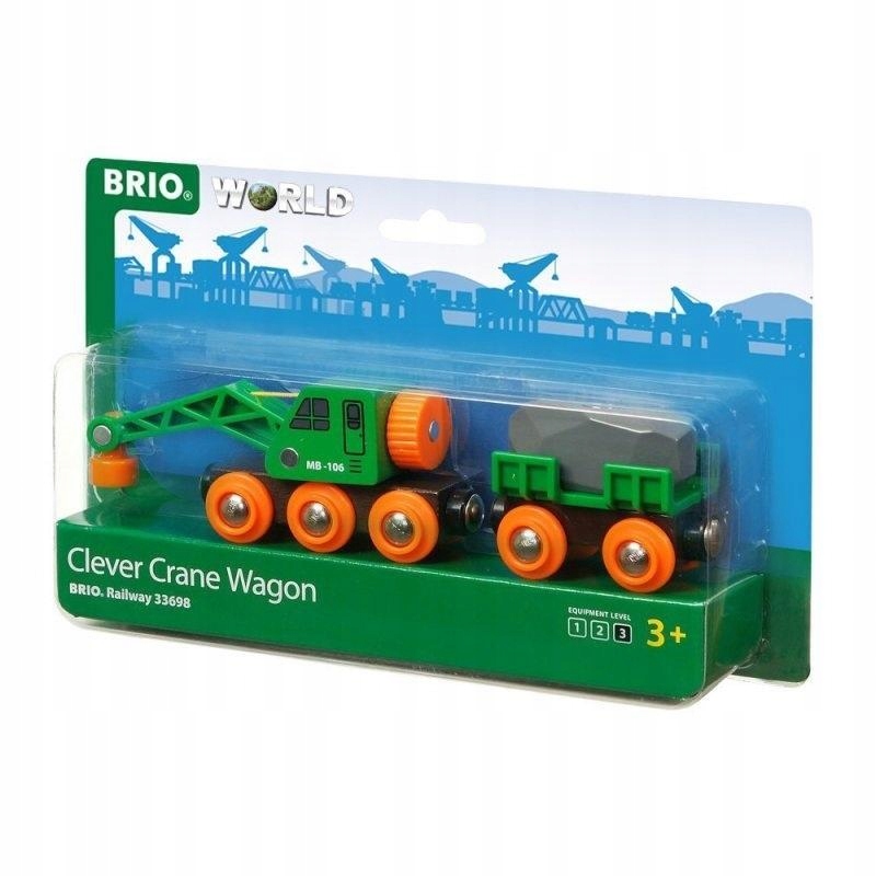 BRIO DŹWIG I WAGON -