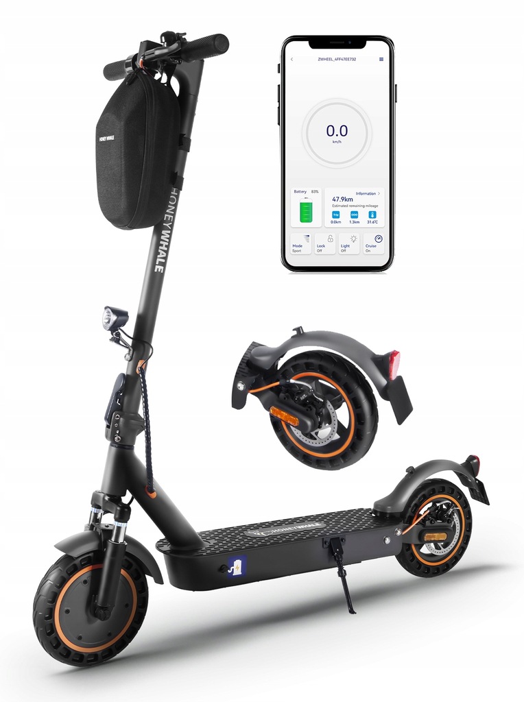 Hulajnoga elektryczna HONEYWHALE E9 MAX 500W 10AH 20km/h Mężczyźni/Kobiety