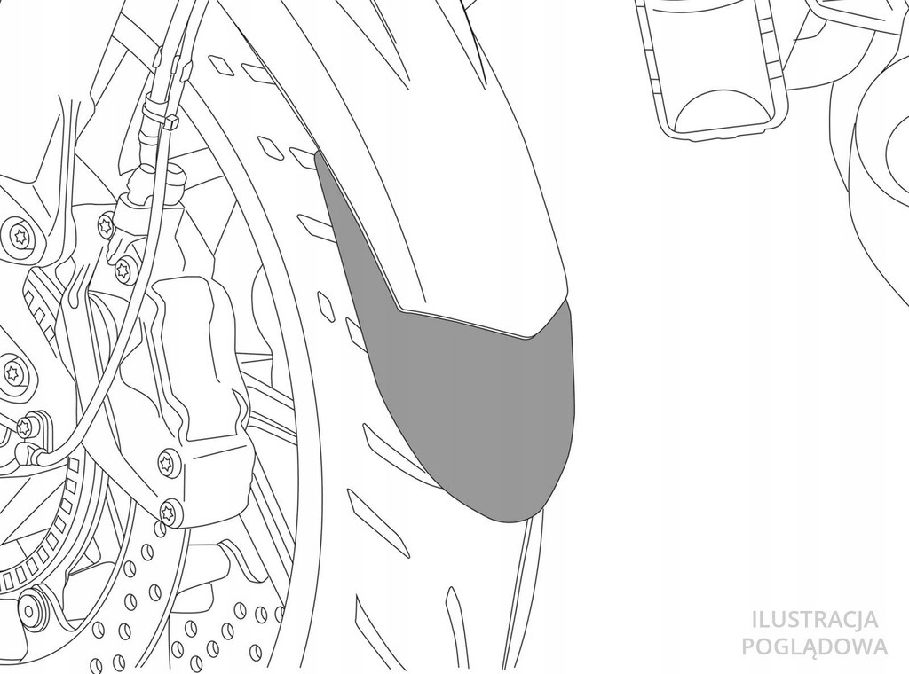 PUIG: przedłużenie błotnika BMW F800GS 08-16