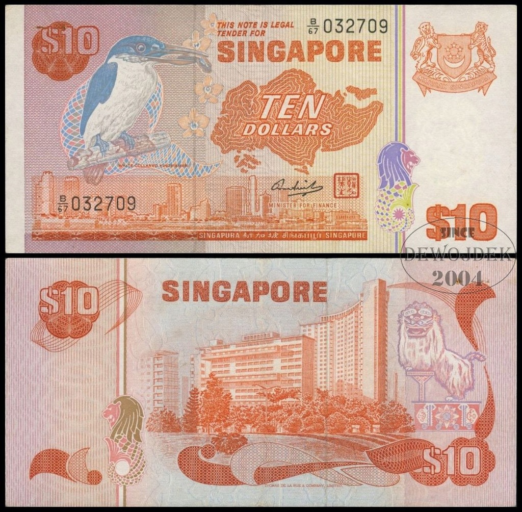 MAX - SINGAPUR 10 Dollars 1980 B/67 # P11b # VF