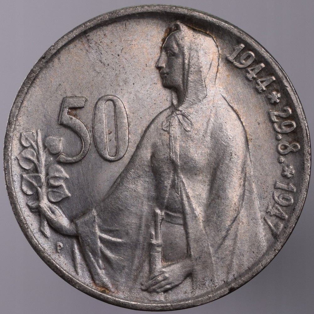 1947 Czechosłowacja Słowackie Powstanie 50 koron