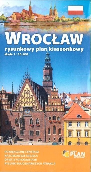 Plan kieszonkowy rys.-Wrocław 1:16 500