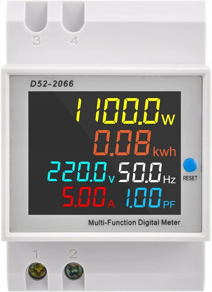 LICZNIK ENERGII ELEKTRYCZNEJ SINOTIMER SDM009 CYFROWY MIERNIK PRĄDU