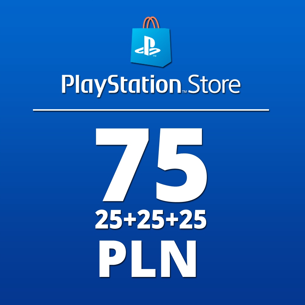 PLAYSTATION NETWORK 75 PLN ZŁ PSN KOD PS4 PS5