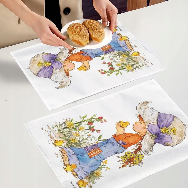 Kreskówka Sarah Kay podkładki na stół w jadalni akcesoria do dekoracji