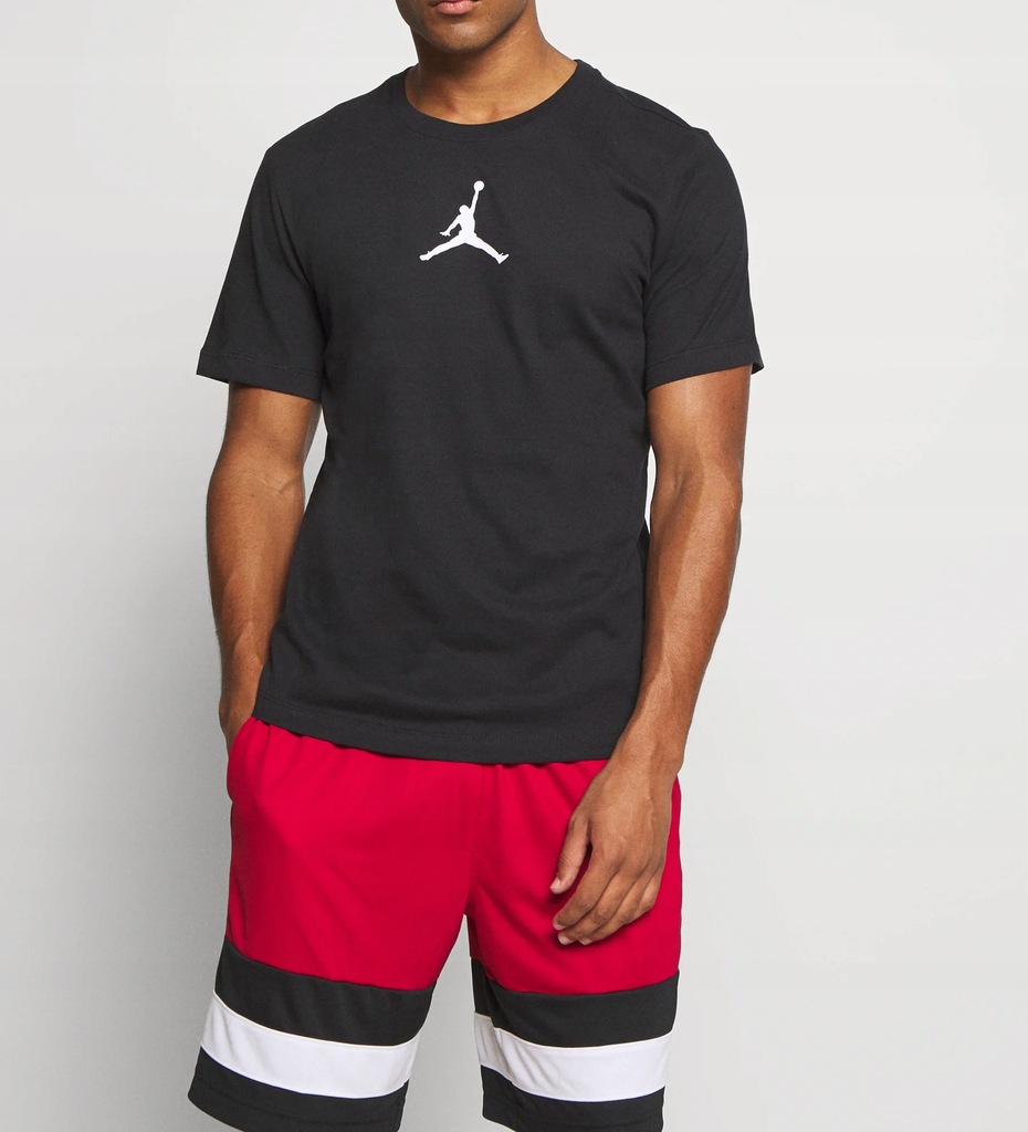 T-shirt z nadrukiem NIKE JORDAN czarny L