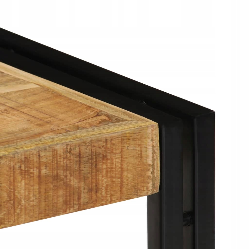 Купить Черная промышленная подставка под телевизор из дерева манго и стол: отзывы, фото, характеристики в интерне-магазине Aredi.ru
