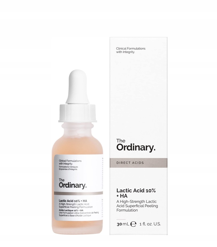 The Ordinary Lactic Acid 10% + HA Peeling z Kwasem