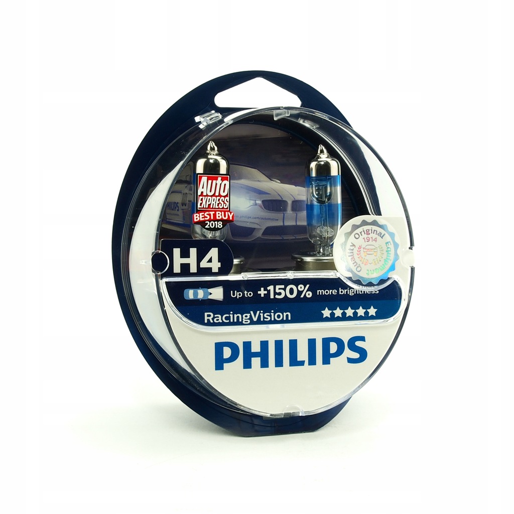 Купить Лампа PHILIPS H4 Racing Vision +150% 2 шт.: отзывы, фото, характеристики в интерне-магазине Aredi.ru