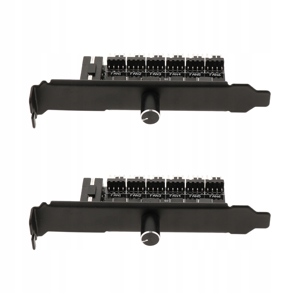 2pk 4 Pins Power PC Case 3pin/4pin Cooling Fan Speed Temperature Controller