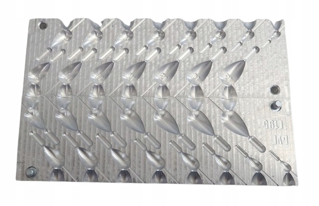 Forma do odlewania ciężarków wędkarskich główek Czeburaszek 1-15g