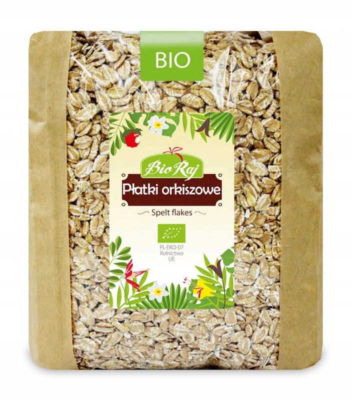 PŁATKI ORKISZOWE BIO 1 kg - BIO RAJ