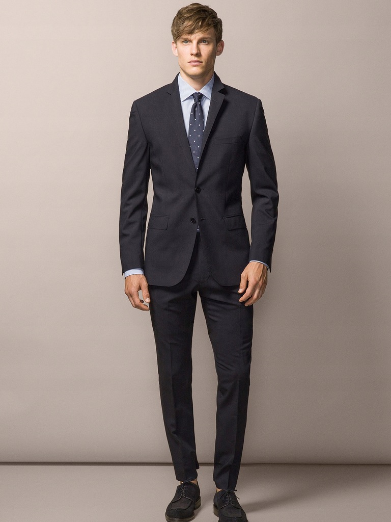 MASSIMO DUTTI 58 ELEGANCKA MARYNARKA E10081