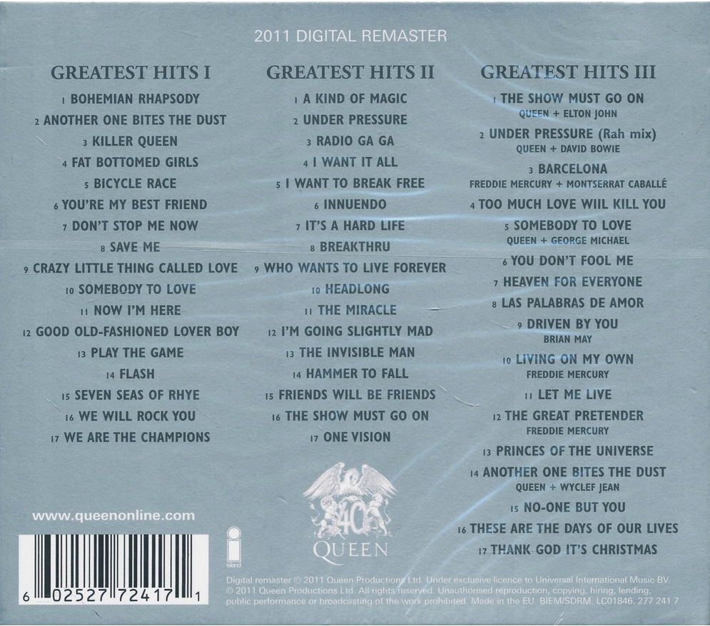 Песня am queen. Коллекция Queen 3cd Queen - Greatest Hits CDS. Песни группы Queen список. Песни Квин список. Queen авторы песен.