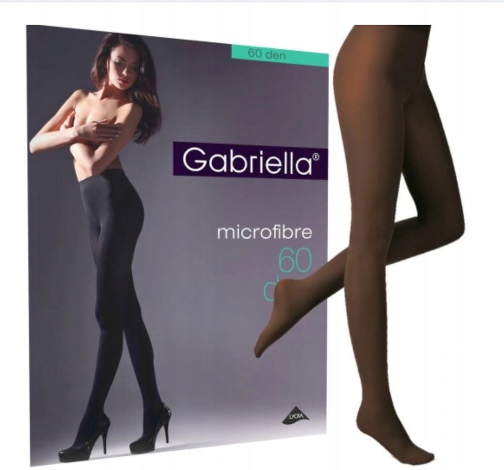 GABRIELLA RAJSTOPY MICROFIBRE r.4-L 60den CHOCCO