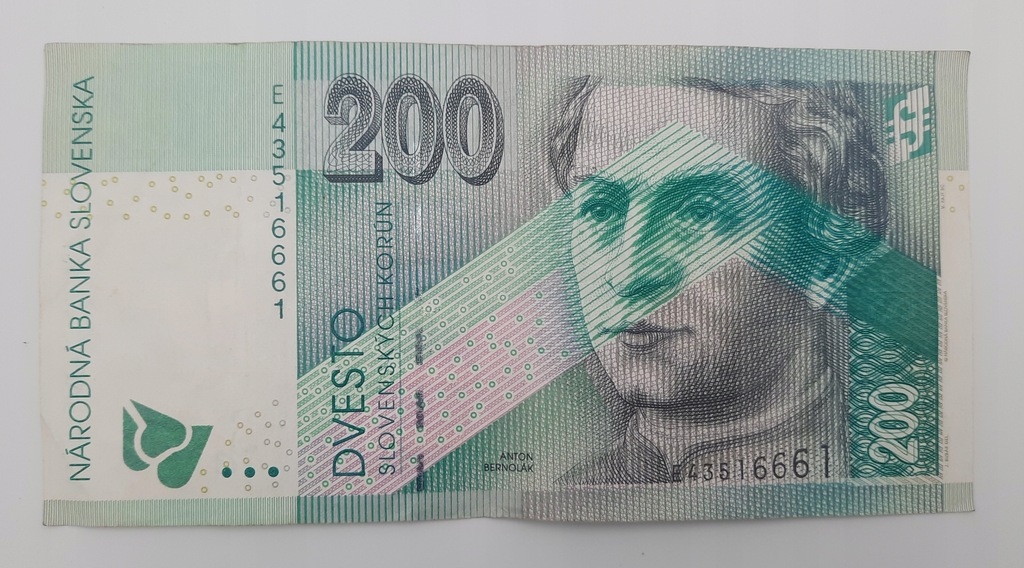 Banknot 200 Koron Słowacja 2002