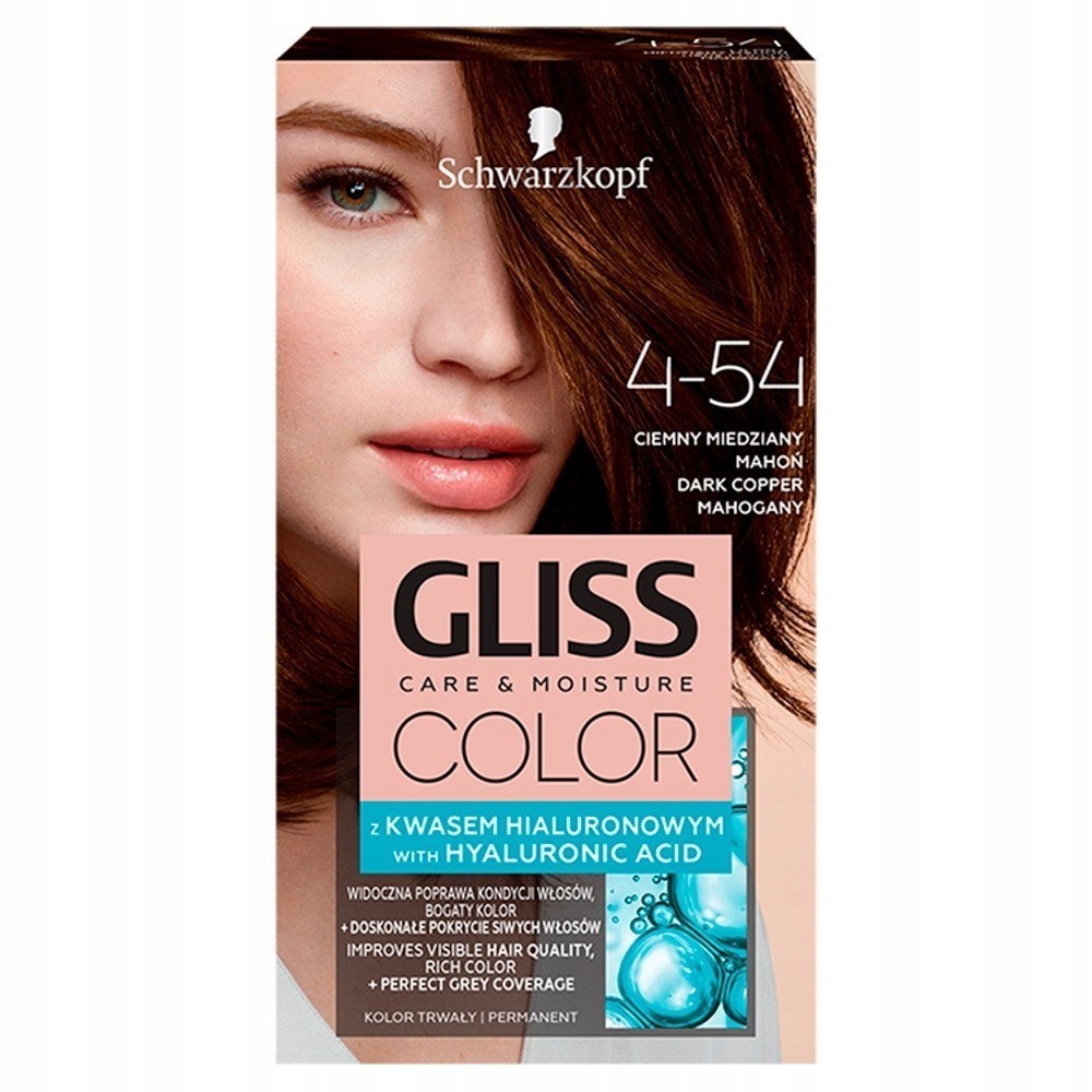 Schwarzkopf Gliss Color Krem koloryzujący nr 4-54